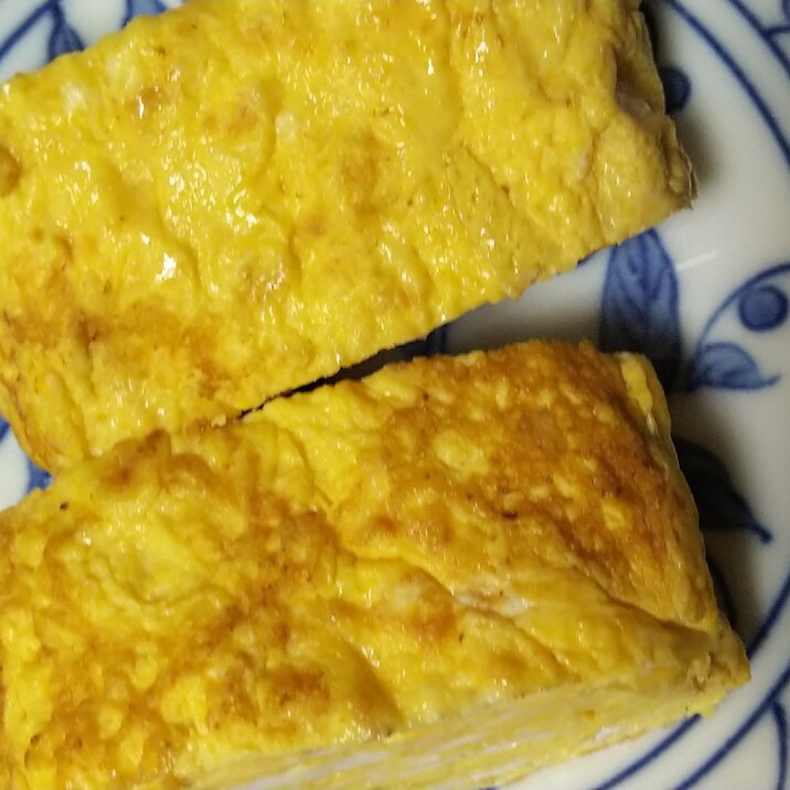 炭酸水でふんわり卵焼き